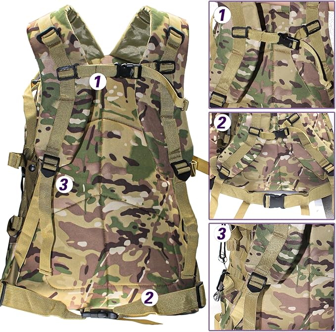 Lightweight Fishing Tackle Backpack Professional Water-Resistant All-in-One Rod Holder & Gear Storage