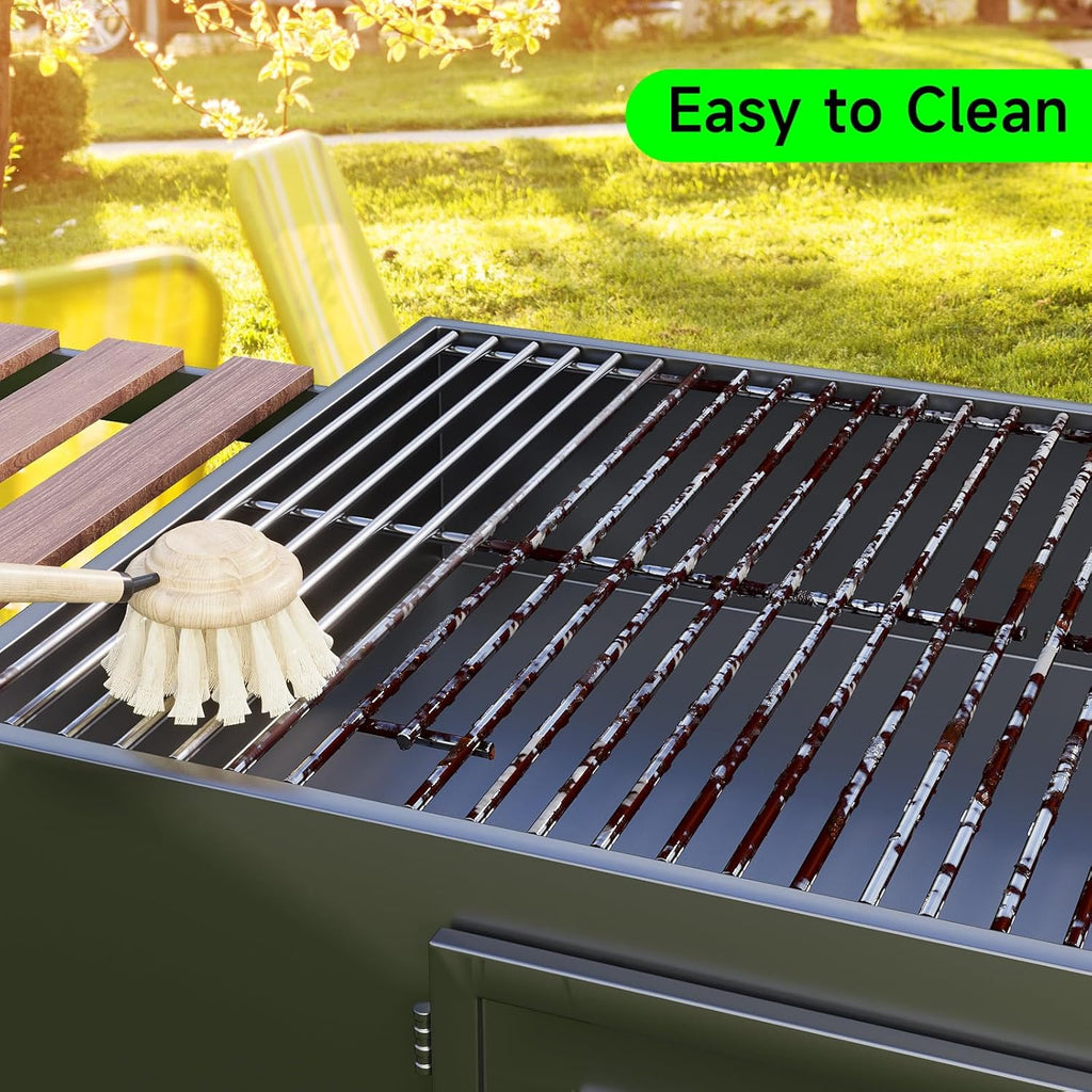 17 Inch Grill Grates Replacement for Nexgrill 720-0830H, 720-0830D, 720-0783E, 720-0783C, Cooking Grate Replacement Parts for Nexgrill 4&5-Burner Gas Grill, Stainless Steel BBQ Grids