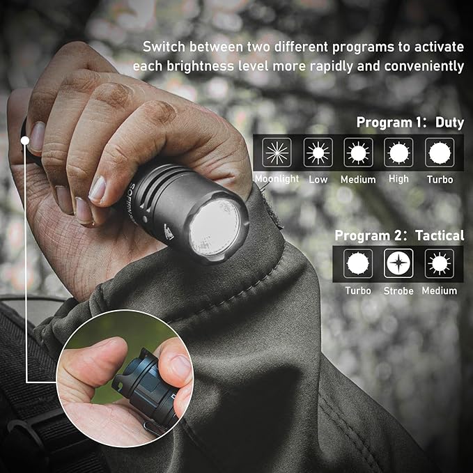 sofirn SC28 LED Tactical Flashlight 2800 Lumens Rechargeable Flashlight for Camping and Hiking