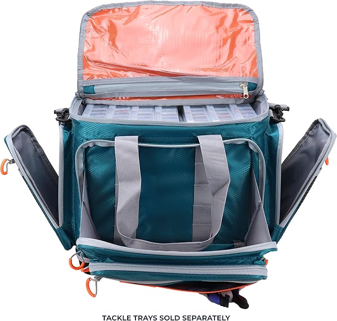 OSAGE RIVER Fishing Tackle Bag, Saltwater Fishing Gear Bag, Tackle Box Organizer with Waterproof Non-Slip Bottom, Padded Shoulder Strap, and Fishing Pliers, Fishing Gifts for Men