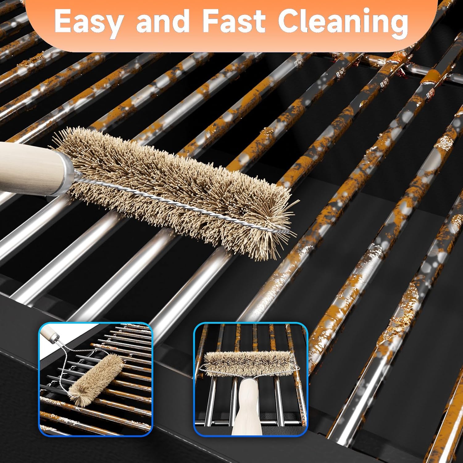 15'' Stainless Steel Grill Grate for Broil-Mate 165154 195554, Broil King Replacement Grates 986557, 9869-54, 9869-57, Signet 70, 20, 90, Crown 10, 20, 40, 90, Huntington 6666-54, Sterling1155-54