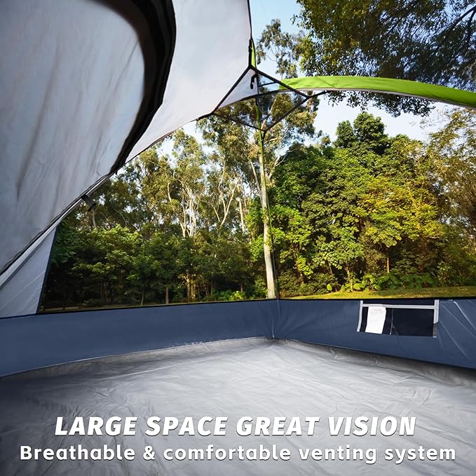Camping Tent 4 Person, Waterproof Windproof Tent with Rainfly Easy Set up-Portable Dome Tents for Camping