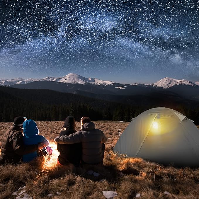 Bessport Camping Tent 1/2 Person Tent Waterproof Two Doors Backpacking Tent Easy Setup Lightweight for Outdoor, Hiking Mountaineering Travel