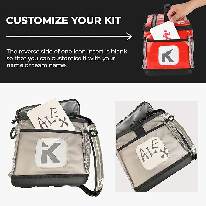 KitBrix Waterproof Sports Duffel Bag, Personal Item Travel Bag 15.3" x 9.4" x 9.4" - Solid Base - Built for Wet, Muddy Gear - Multi-Use Swimming, Gym, Soccer, Camping, Triathlon Transition Bag - Pink