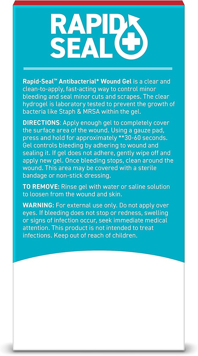 Wound Gel (2 Tubes) | Stops Bleeding in Seconds | FSA HSA Eligible | Ideal for Cuts, Scrapes and Razor Nicks for Emergency First Aid Supplies