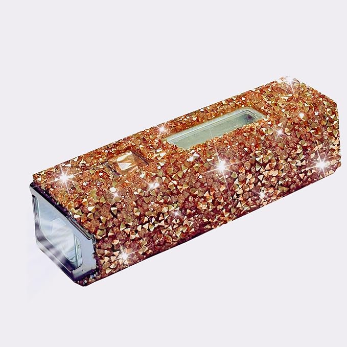 Pink Flashlight for Girls Rechargeable Flashlights Bling Diamond Rhinestone Camping Small Flashlight Camping Essentials for Woman