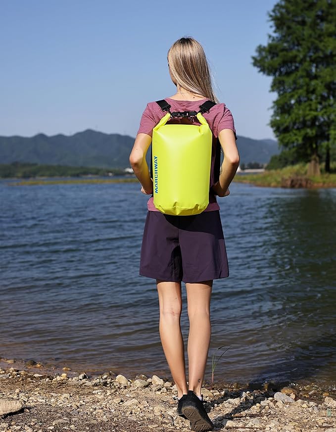 MARCHWAY Floating Waterproof Dry Bag Backpack 5L/10L/20L/30L/40L, Roll Top Sack Keeps Gear Dry for Kayaking, Rafting, Boating, Swimming, Camping, Hiking, Beach, Fishing