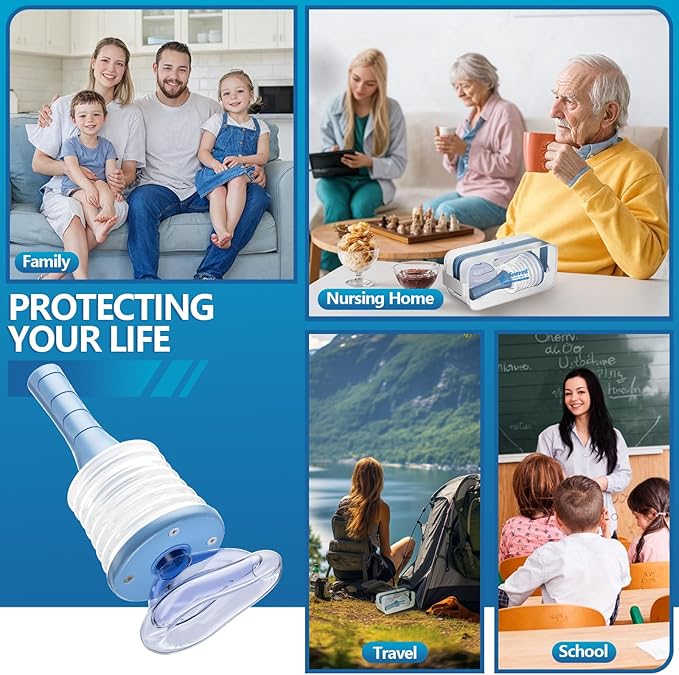 Senvok FSA HSA Choking Rescue Device, Choking Device for Kids and Adults, Portable Airway Suction Device, Choking First Aid Device for Home & Travel