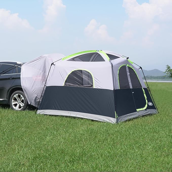 UNP SUV Tent for Camping, 6-Person SUV Tailgate Tent - Easy Set Up with Rainfly, 10'x9'x78in(H)