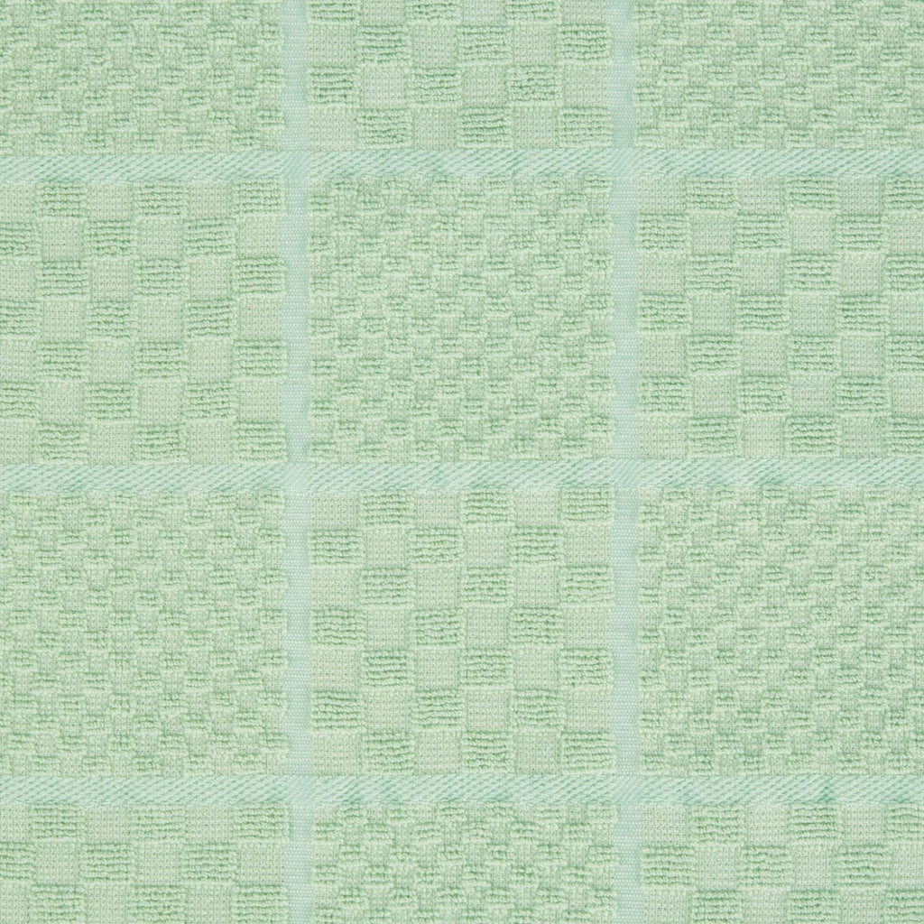 KITCHENAID Quilted Cotton Terry Cloth Oven Mitt, Pot Holder, Kitchen Towel 4-Pack Set, Heat Resistant, Silicone Grip, 16"x26", 7"x13" & 7"x10", Pistachio