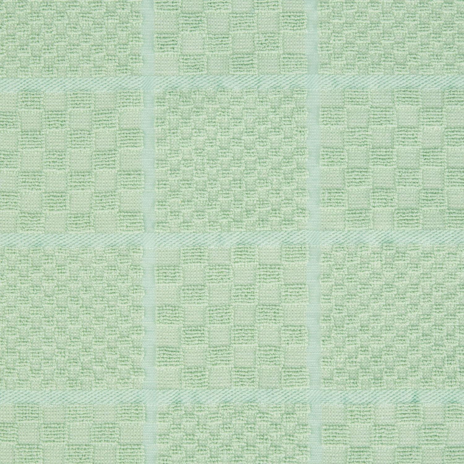 KITCHENAID Quilted Cotton Terry Cloth Oven Mitt, Pot Holder, Kitchen Towel 4-Pack Set, Heat Resistant, Silicone Grip, 16"x26", 7"x13" & 7"x10", Pistachio