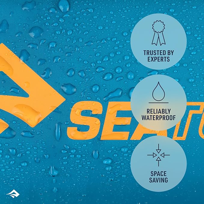 Sea to Summit eVac Dry Bag, Roll-Top Compression Sack, 20 Liter, Beluga Black