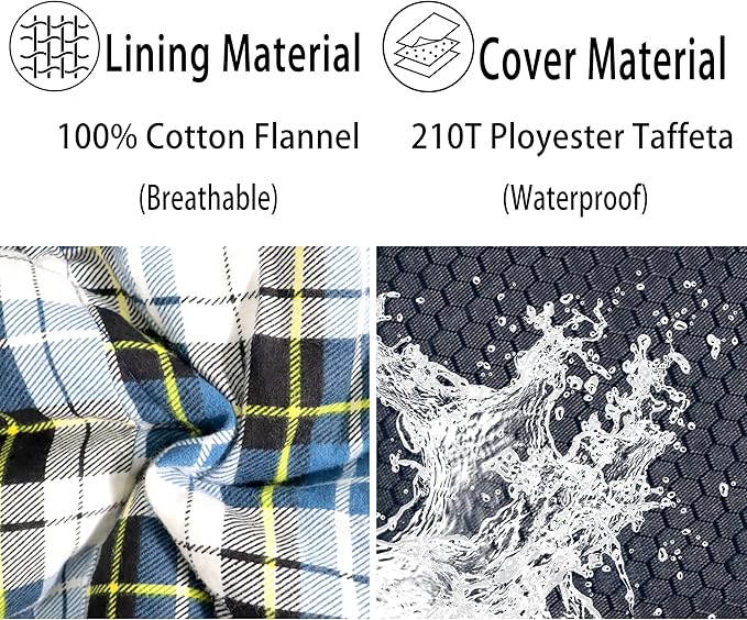 0 Degree Sleeping Bag 100% Cotton Flannel XXL for Adults Big and Tall Cold Weather Winter Zero Degree Camping,Free Compression Sack