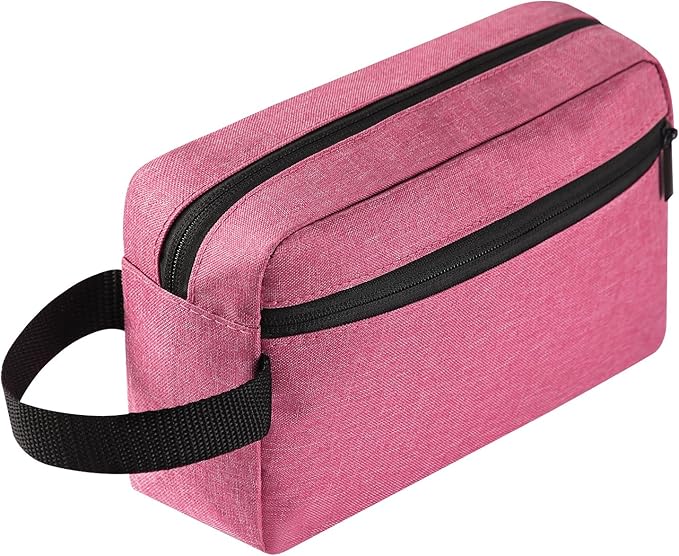 Travel Toiletry bag Toiletry bag for women men Hanging Cosmetic bag Travel accessories Gift for Women Men (Rosy)