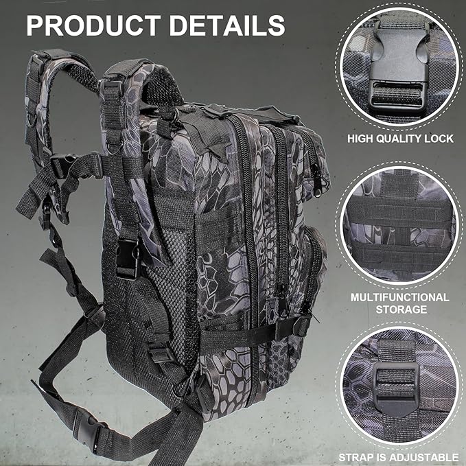 Lightweight Fishing Tackle Backpack Professional Water-Resistant All-in-One Rod Holder & Gear Storage