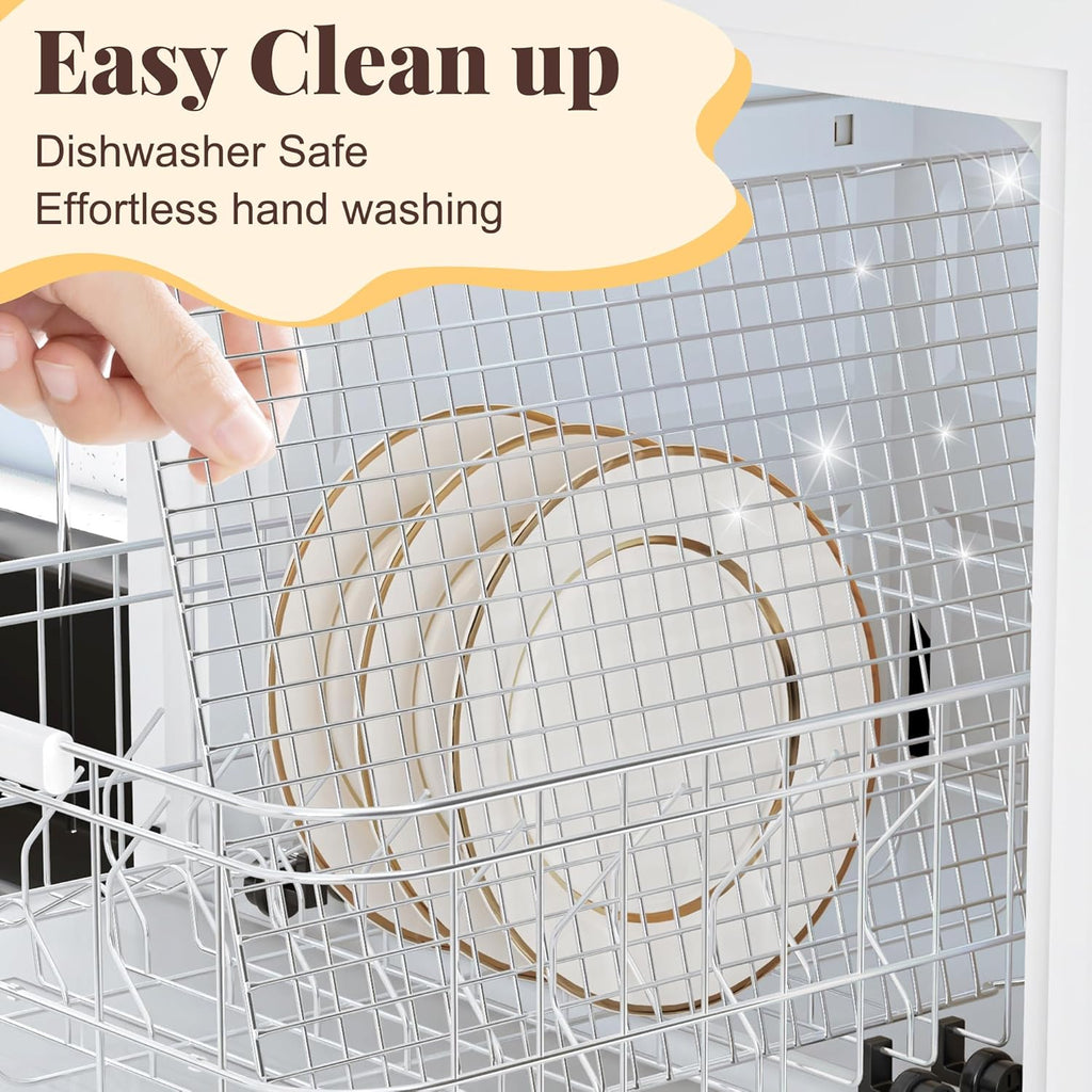 Cooling Racks for Cooking and Baking - 2 PCS 11.65" x 16.85" Grid Wire Baking Rack for Oven Cooking, Baking, Grilling, Roasting -Dishwasher Safe Bacon Rack- Fits Half Sheet Cookie Pan