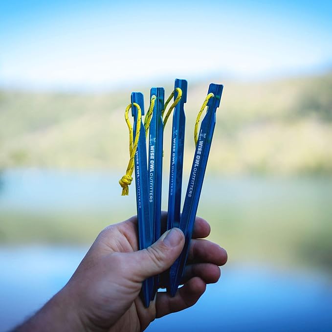 Wise Owl Outfitters Hammock Tarp, Hammock Tent - Rain Tarp for Camping Hammock - Camping Gear Must Haves w/Easy Set Up Including Tent Stakes and Carry Bag