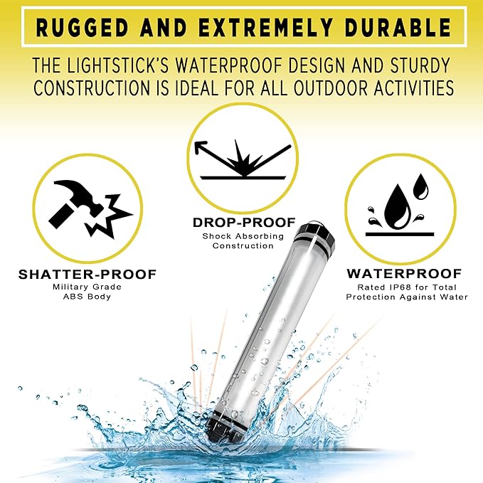 SunJack LightStick – Waterproof Rechargeable Light with Power Bank, Hiking, Backpacking and Camping Essentials Gear Accessories, Emergency Survival and Hurricane Preparedness Items Supplies