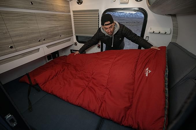 Teton Evergreen Sleeping Bag for Adults. Choose for Any Weather. Warm Sleeping Bags for Camping, Hunting, and Base Camp