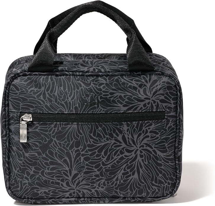 Baggallini Unisex's Hanging Travel Toiletry Kit-Lightweight 6x10 Inch Makeup Bag Toiltery