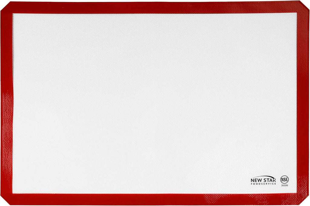New Star Foodservice 36596 Commercial Grade Silicone Baking Mat Non-Stick Pan Liner, 17 x 25 inch (Full Size)