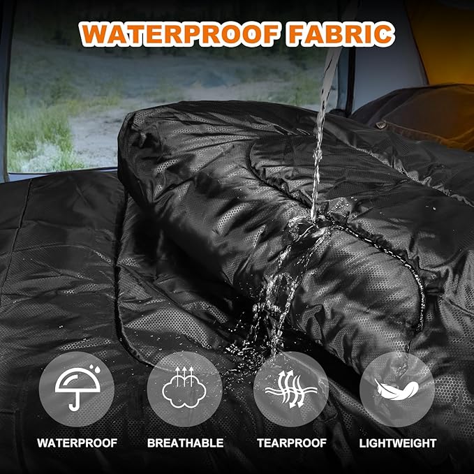 Sleeping Bags for Adults Cold Weather & Warm - Backpacking Camping Sleeping Bag for Kids 10-12, Girls, Boys - Lightweight Compact with Compact Bag for Outdoor & Indoor