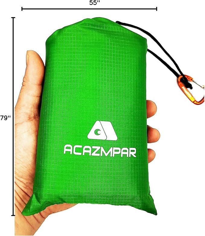 Waterproof Camping Tent Tarp, Ultralight Tent Footprint, Ground Tent Floor Saver for Camping Hiking (Green-79 x55)