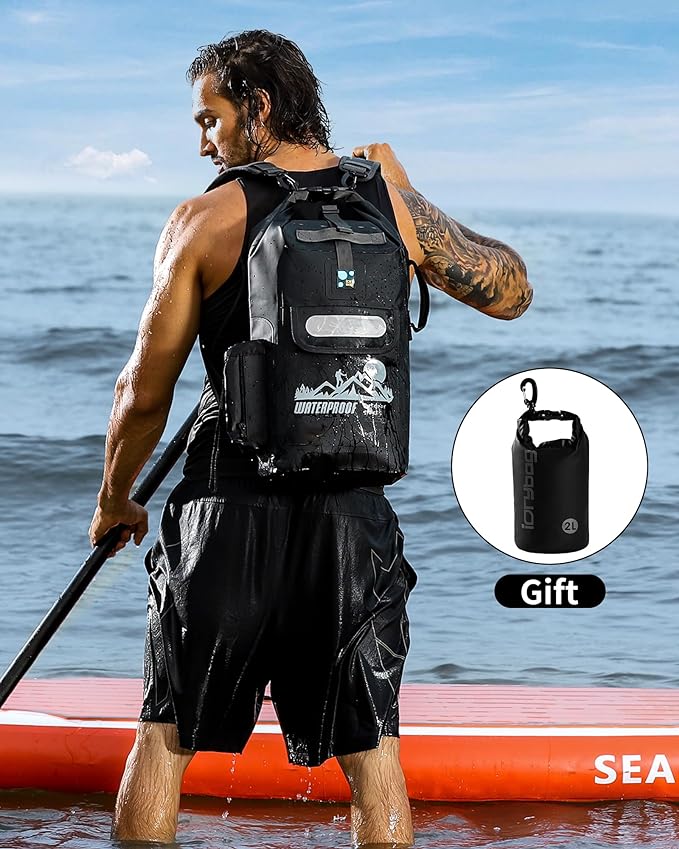 IDRYBAG Dry Bag Backpack Waterproof Floating 20L/30L/40L, Dry Bags Waterproof Backpack for Men, Dry Sack Waterproof Bag