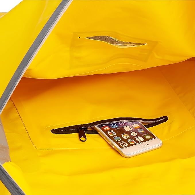 Skog Å Kust Duffelsak Heavy Duty Waterproof Duffel - Gear Bag for Sports, Travel, & More - 90L Yellow