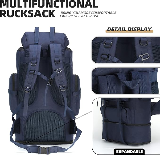 100L Camping Hiking Military Tactical Backpack Outdoor Climbing Sport Bags for Camping,Backpacking