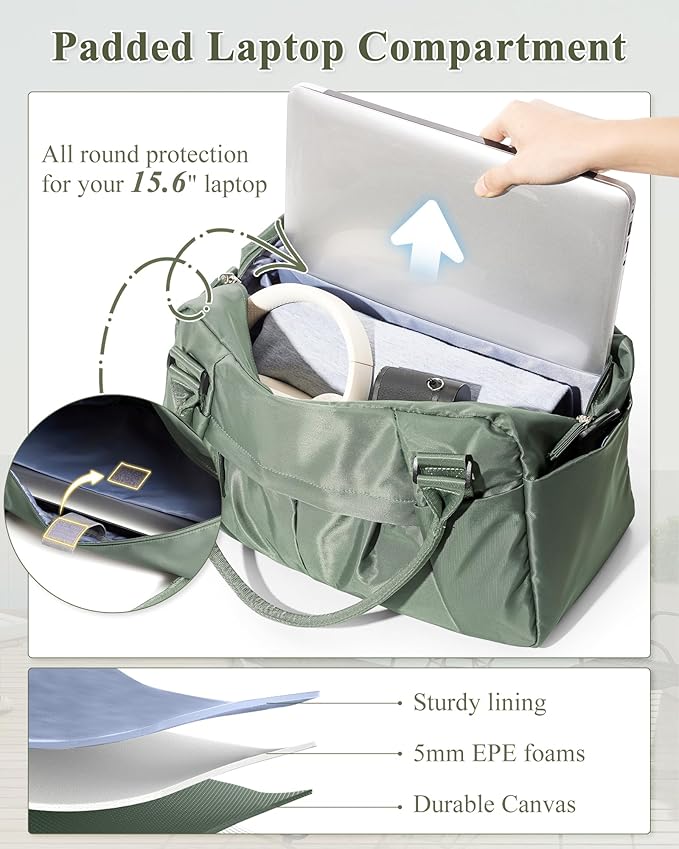 Gym Bag Womens,Travel Duffel Carry on Bag Sport Tote Bag Weekend Overnight Bag