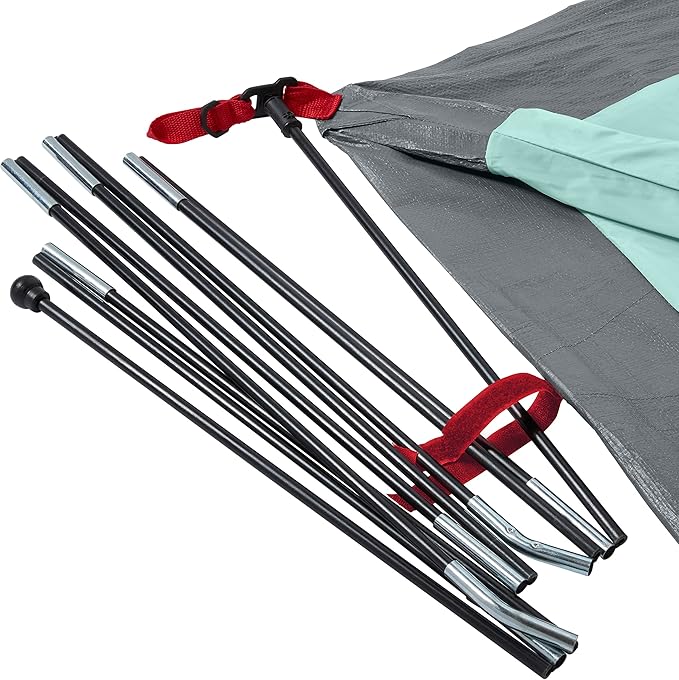 Coleman Skydome Series Camping Tent Weatherproof Tent Includes Pre-Attached Poles Rainfly Carry Bag and Unique Pattern Sets up in 5 Minutes