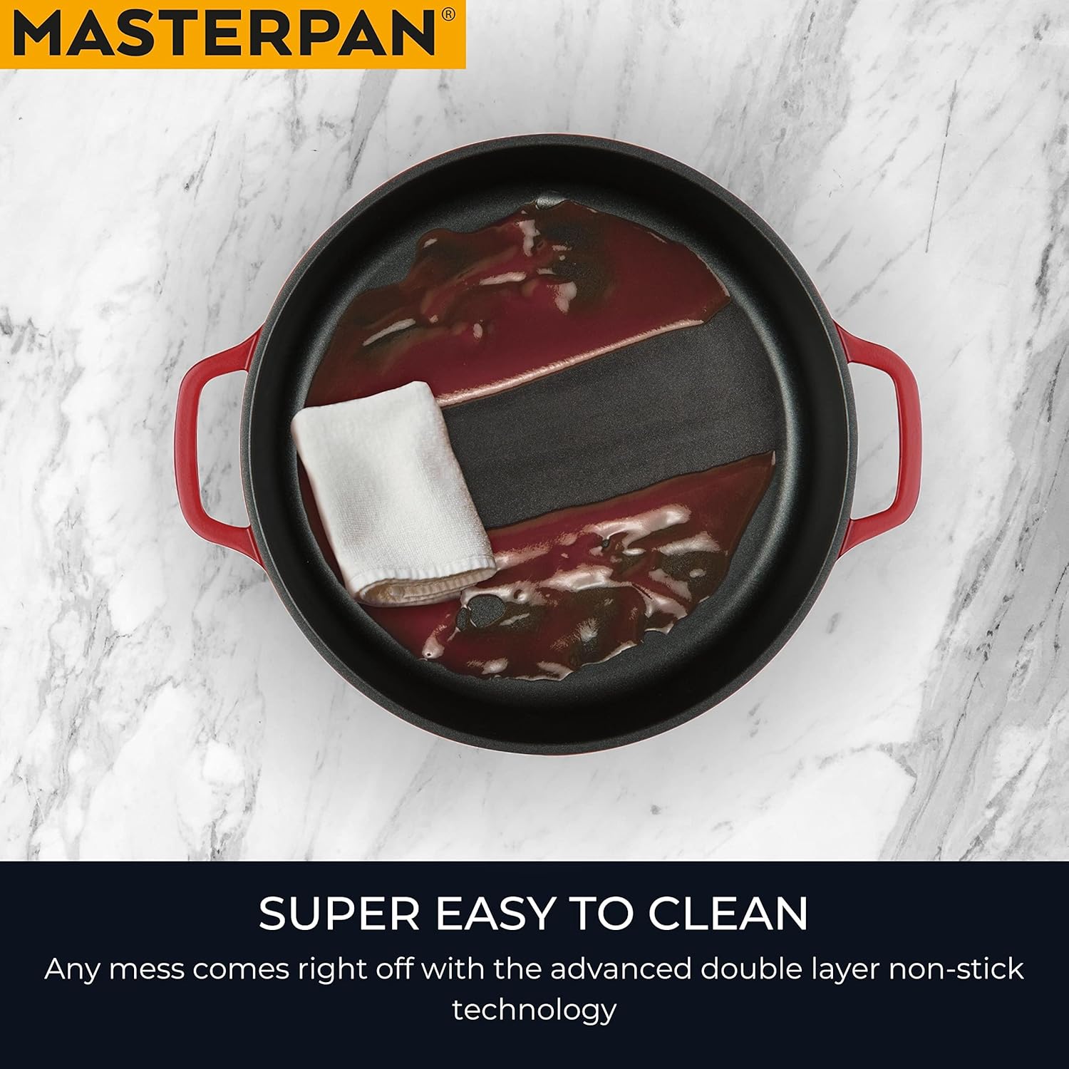 7 Quart Non-Stick Cast Aluminum Dutch Oven Casserole Stockpot 11", Black