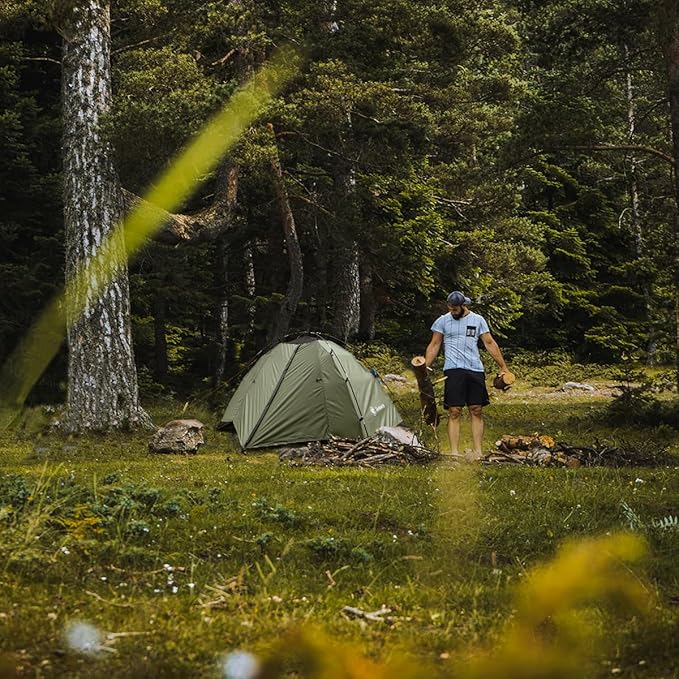 ShinHye Backpacking Tent for Camping, 1/2 Person Ultralight Backpacking Tent Easy Setup Tents Waterproof Lightweight Hiking Tents for Outdoor