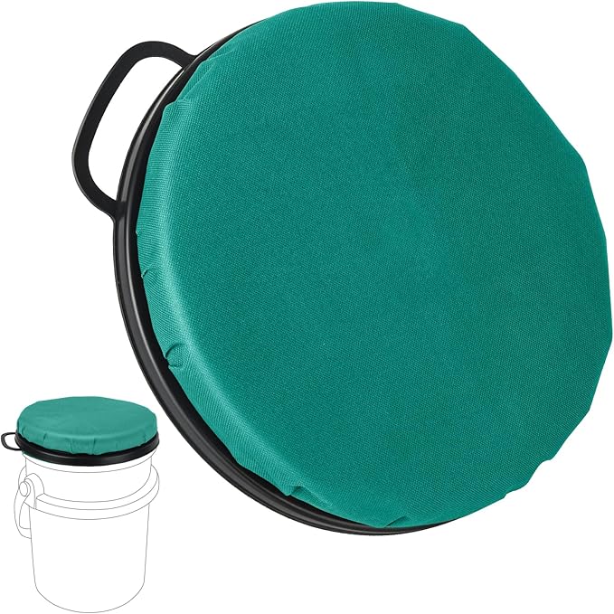 YETI 5 Gallon Bucket Seat - 360-Degree Swivel Lid, Cushion for Fishing, Hunting, Tool Organizer, Car Washing, Gardening, Camping
