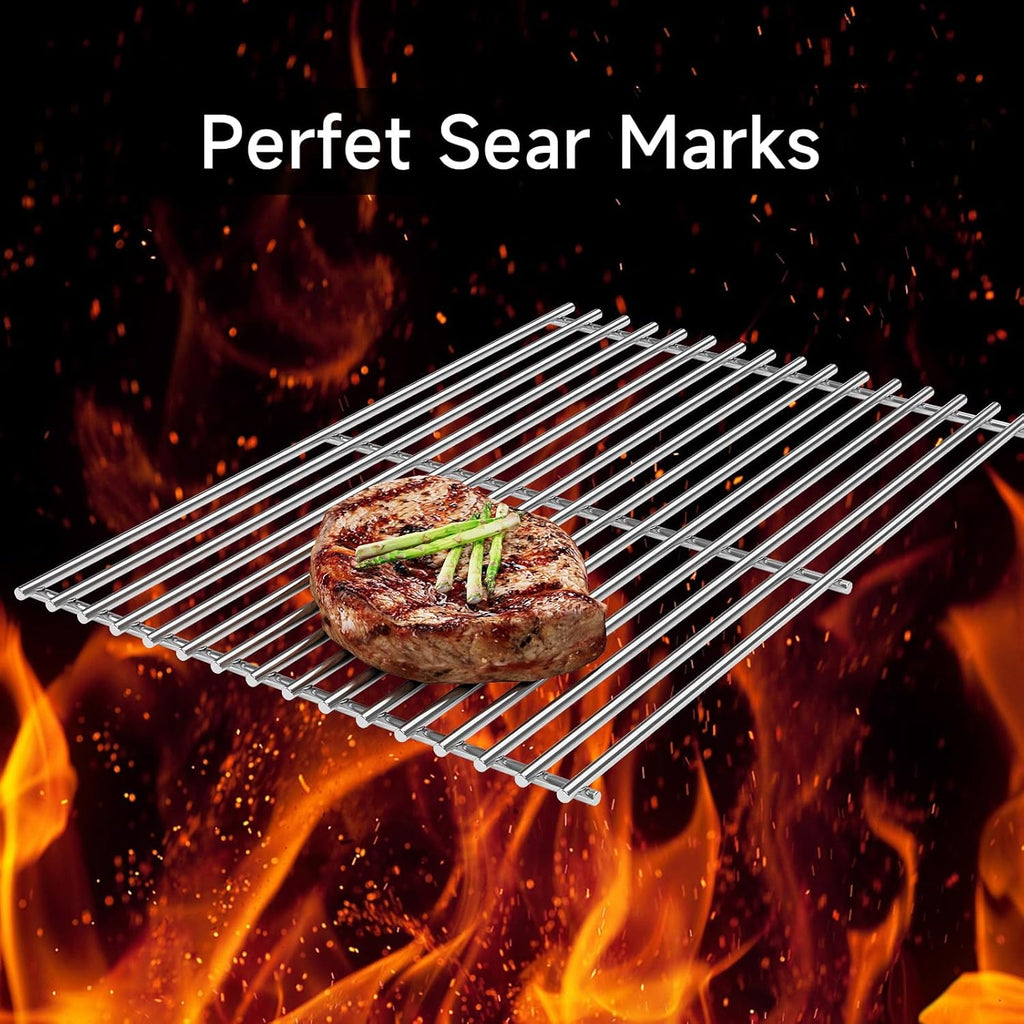 Grill Grate Replacement Parts for Weber Genesis II E-410, E-435, S-435, SE-410, 66089 66097, Kitchen-aid 720-0856V 740-0781, Weber Genesis II LX 400 SER GBS S-435, Stainless Steel