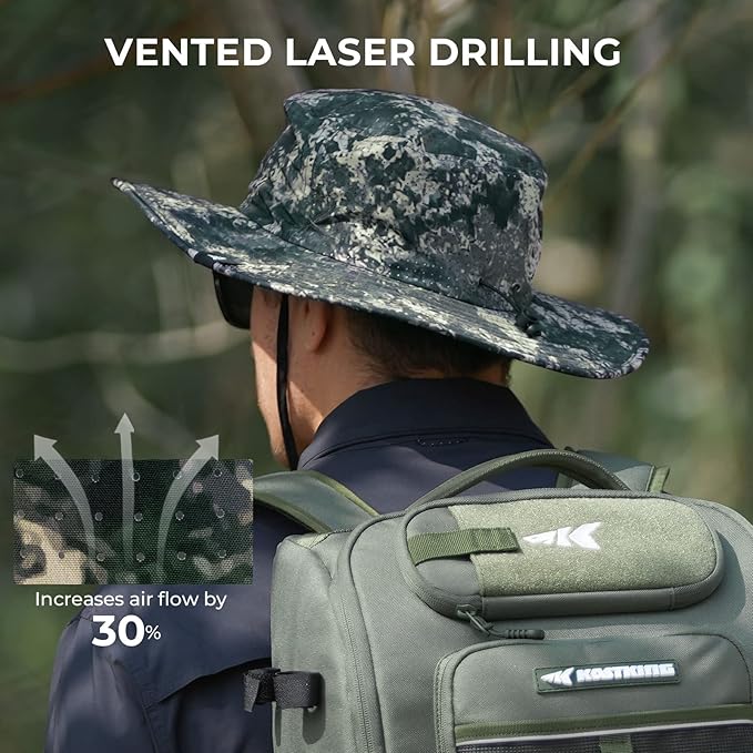 KastKing Sol Armis UPF 50 Boonie Hat - Sun Protection, Fishing, Beach & Hiking, Paddling, Rowing, Kayaking