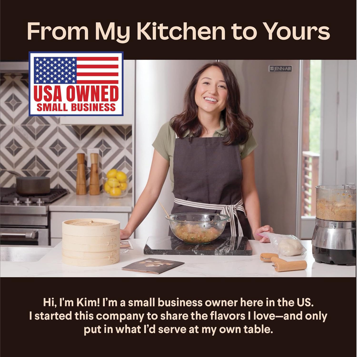 Cooking Gift Set Co. Bamboo Steamer Basket Soup Dumpling Kit - 2 Tier 8-Inch Dumpling Steamer for Cooking with Agar Agar, Roller, Spoon, Liners, Recipes & Step-by-Step Video (6-Piece Set)