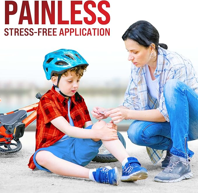 Emergency Wound Closure Strips - 4pk - 2 Types Laceration Closure Kit - Stitchless & Easy to Use - Butterfly Bandages