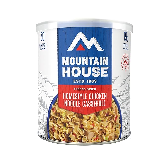 Mountain House Homestyle Chicken Noodle Casserole #10 Can | Freeze Dried Survival & Emergency Food | 10 Servings