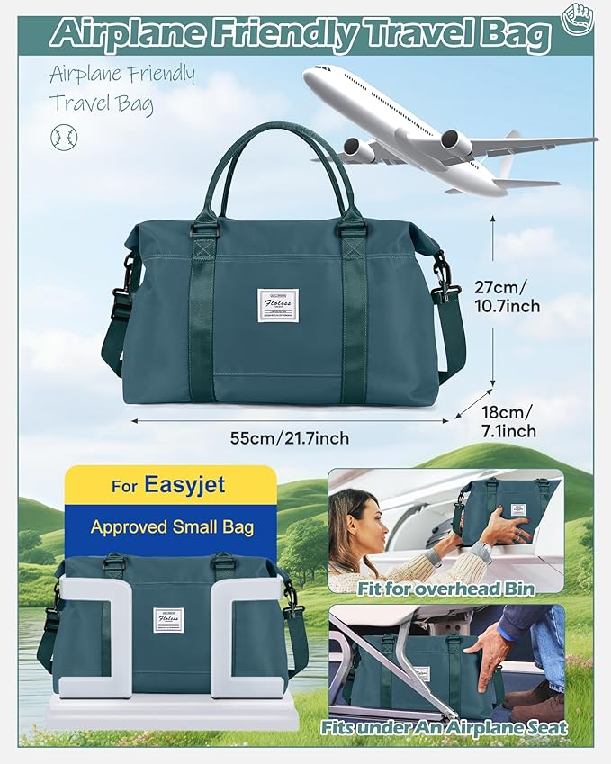 Gym Bag Womens,Travel Duffel Carry on Bag Sport Tote Bag Weekend Overnight Bag