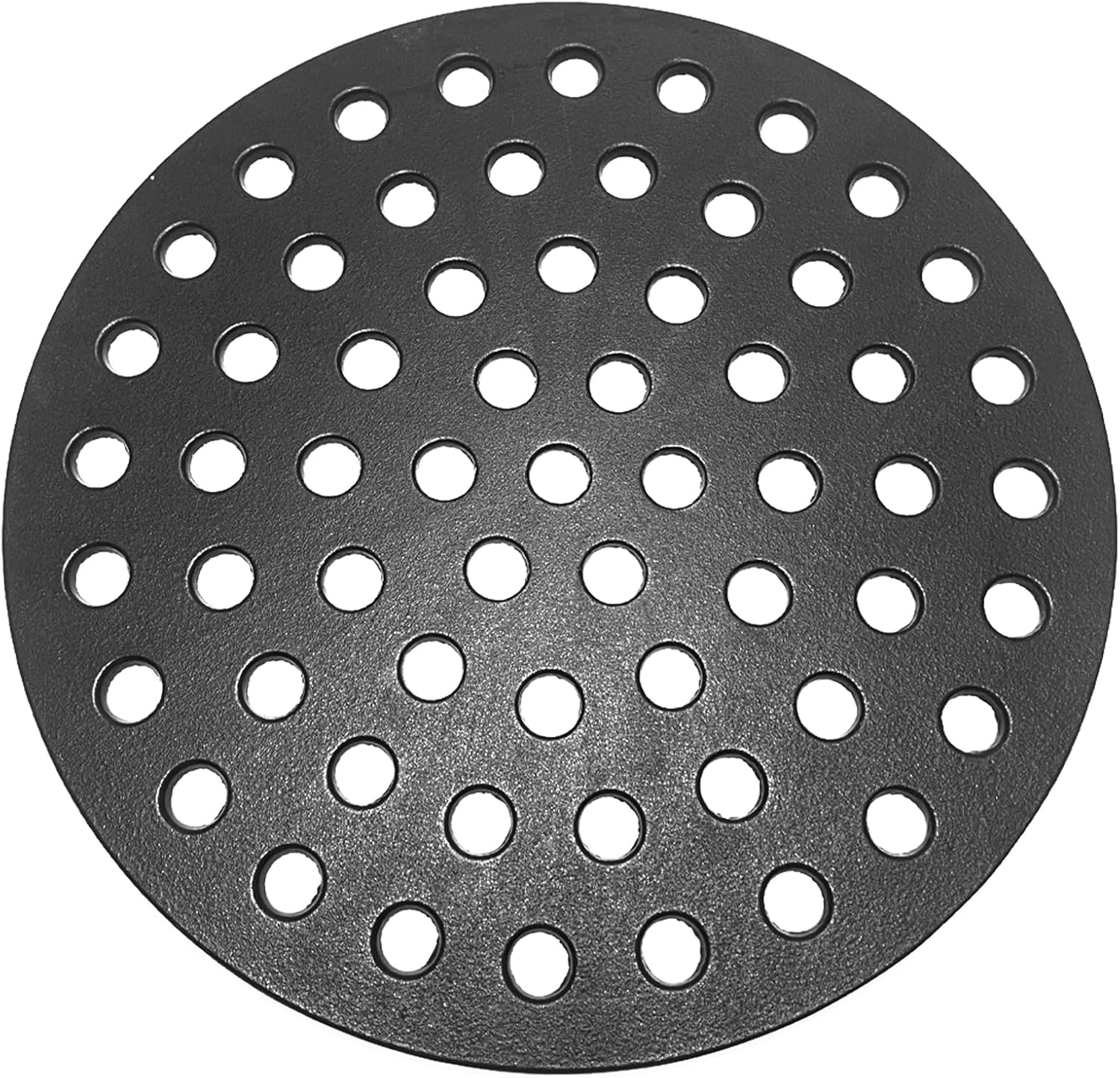 7441 Round 17" Cast Iron Fire Grate, Charcoal Grates Bottom Plate Replacement Parts for Weber 22" Kettle, One-Touch, Master Touch, Bar-B-Kettle, Performer，Big Green Egg XL Charcoal Grill