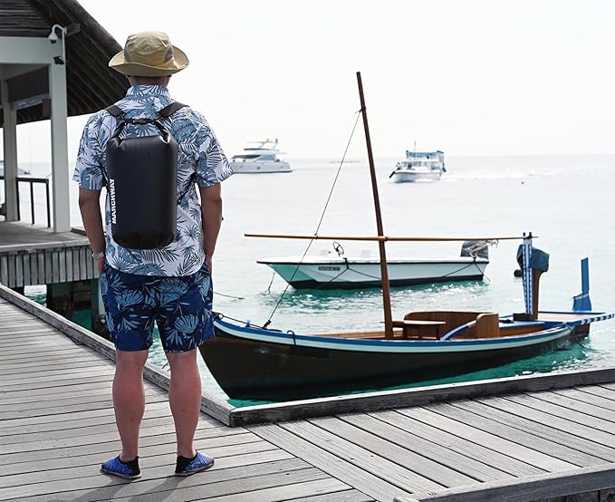 MARCHWAY Floating Waterproof Dry Bag Backpack 5L/10L/20L/30L/40L, Roll Top Sack Keeps Gear Dry for Kayaking, Rafting, Boating, Swimming, Camping, Hiking, Beach, Fishing