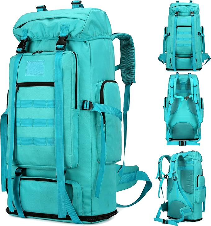 100L Hiking Backpacks Men Women Tactical Gear Back Pack Molle Bag Rucksack