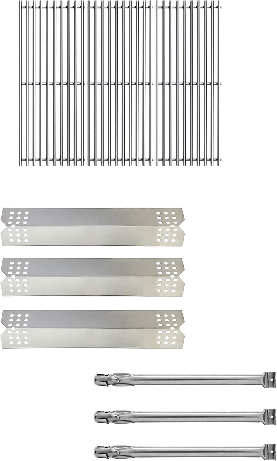 SN0811 (3-Pack) SA0811 (3-Pack) Replacement Parts for Kitchen Aid 720-0787D Heat Plate,Burner,Grates Gas Grill-griddles