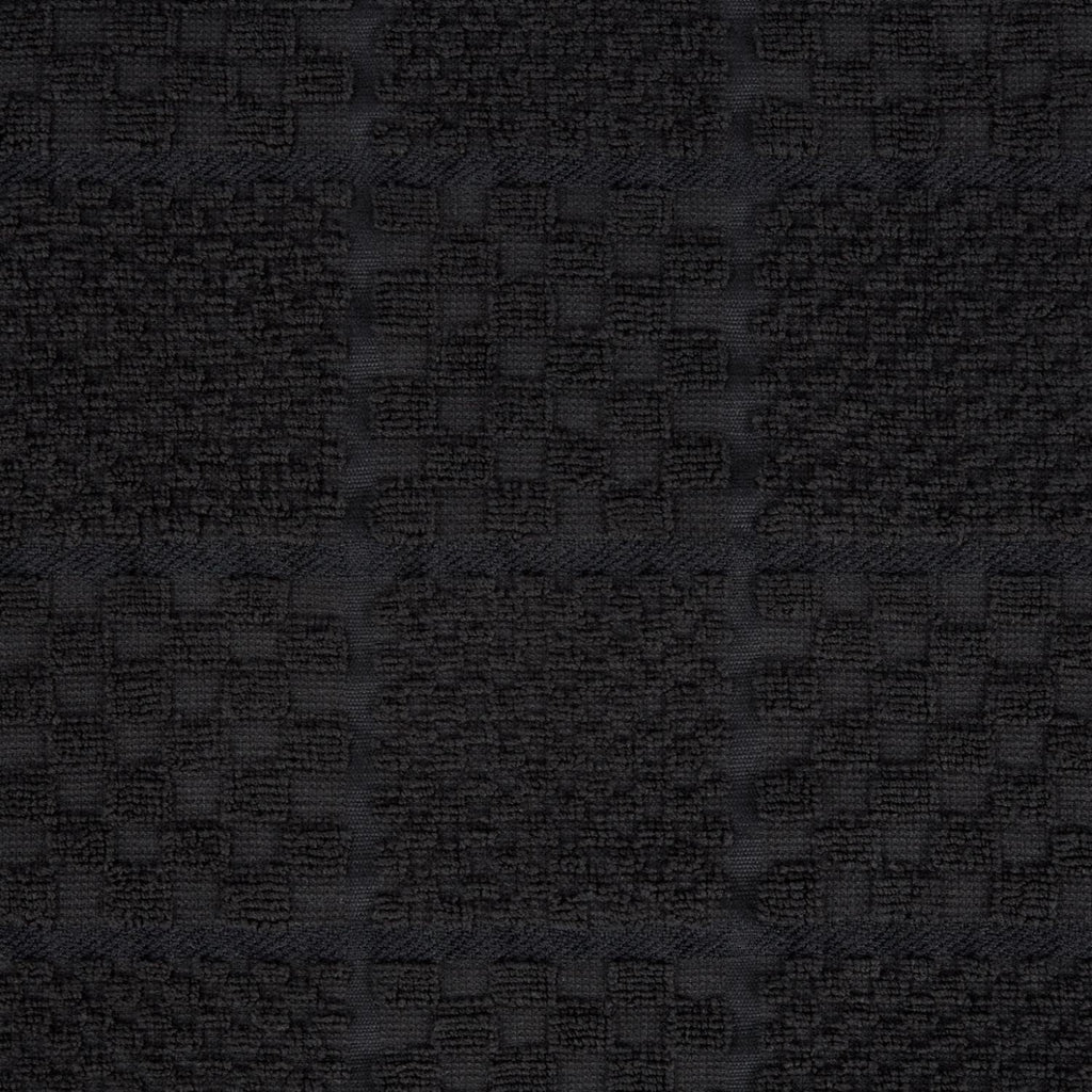 KitchenAid Quilted Cotton Terry Cloth Oven Mitt, Pot Holder Heat Resistant, 16"x26", 7"x13" & 7"x10", Matte Black