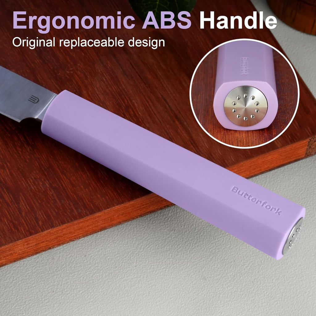 3.5 Inch Paring Knife, Small Kitchen Knife with AR-RPM9 Steel Replaceable Ergonomic Handle, Ultra Sharp Fruit Vegetable Knife for Peeling Coring Cutting