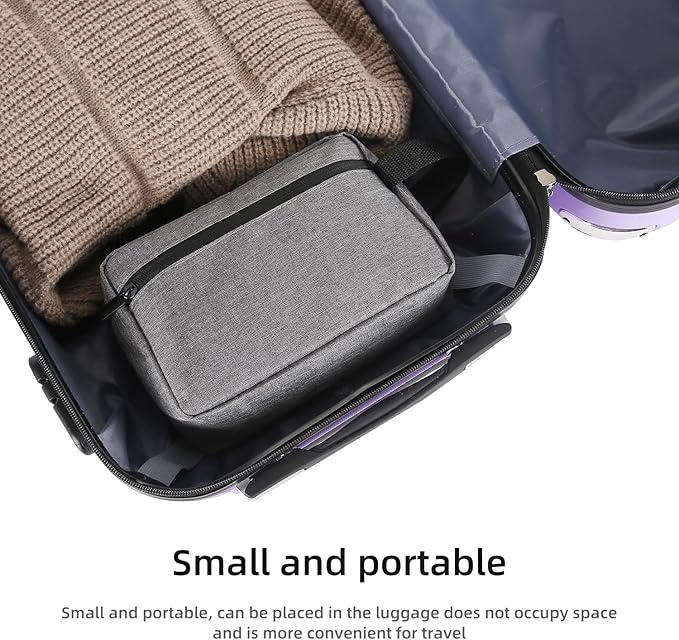 Travel Toiletry bag Toiletry bag for women men Hanging Cosmetic bag Travel accessories for Women Men (Grey)