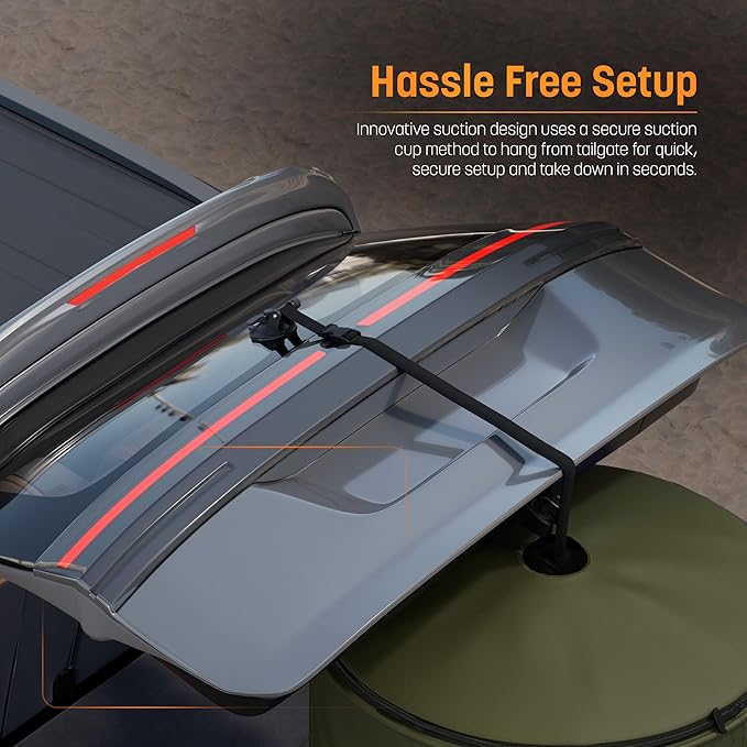 Portable Changing Room Tent - Instant Pop Up Privacy Pod with Suction Cup for SUV Liftgate, for Camping, Shower, Beach and Toilet Stall (Carrying Bag Included) Green