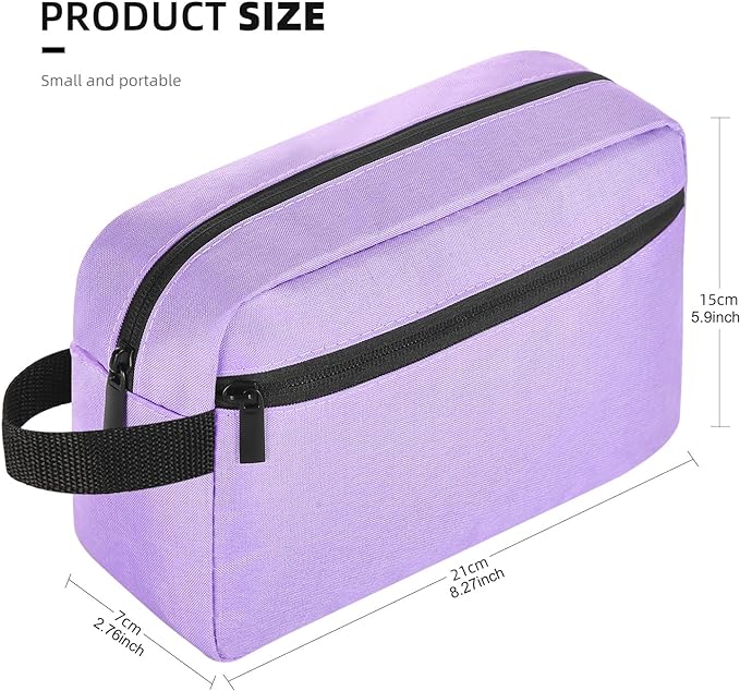 Travel Toiletry bag Toiletry bag for women men Hanging Cosmetic bag Travel accessories for Women Men (Purple)